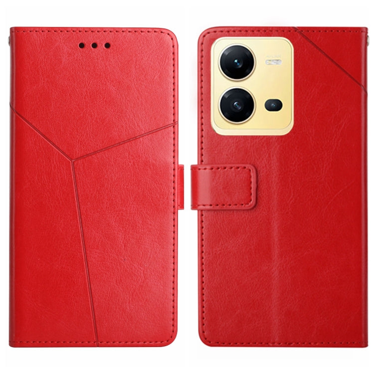 HT01 Y-shaped Pattern Flip Leather Phone Case, For Samsung Galaxy A04 4G, For Samsung Galaxy A04s, For Samsung Galaxy A23 5G JP Version, For Samsung Galaxy A23e/A23s, For Sony Xperia 5 IV, For vivo X80 Lite/V25 5G