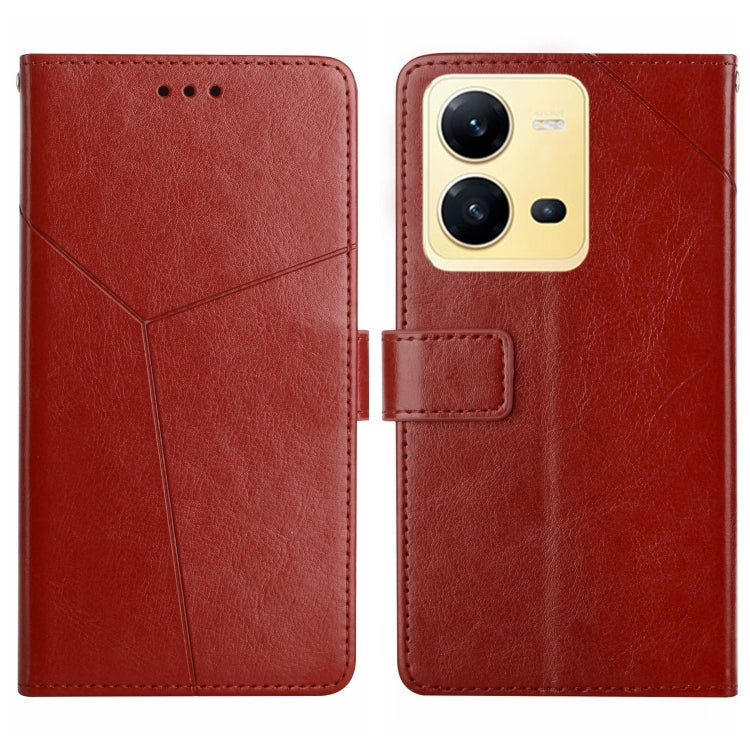 HT01 Y-shaped Pattern Flip Leather Phone Case, For Samsung Galaxy A04 4G, For Samsung Galaxy A04s, For Samsung Galaxy A23 5G JP Version, For Samsung Galaxy A23e/A23s, For Sony Xperia 5 IV, For vivo X80 Lite/V25 5G