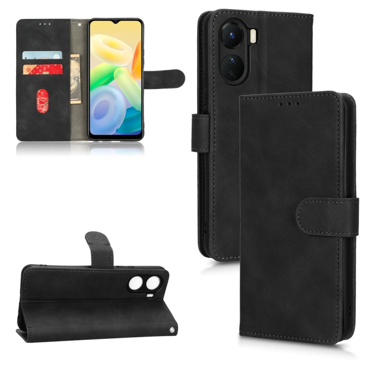 Skin Feel Magnetic Flip Leather Phone Case