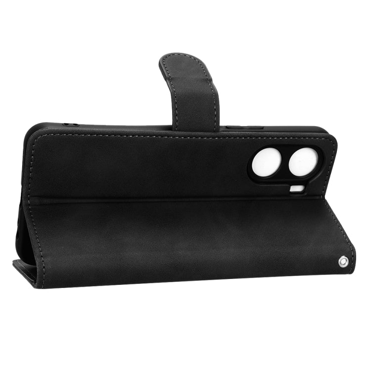 Skin Feel Magnetic Flip Leather Phone Case