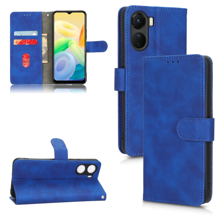 Skin Feel Magnetic Flip Leather Phone Case