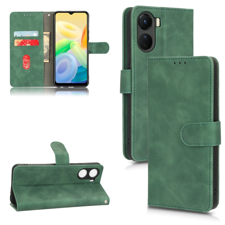 Skin Feel Magnetic Flip Leather Phone Case, For vivo Y16 4G, For Xiaomi Redmi A1 4G, For Honor 70 5G