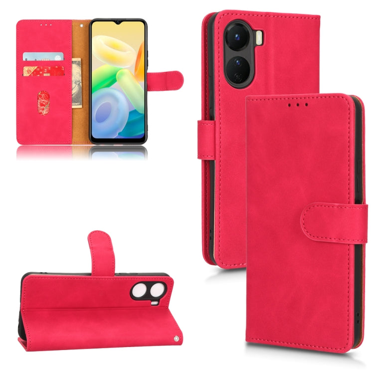 Skin Feel Magnetic Flip Leather Phone Case