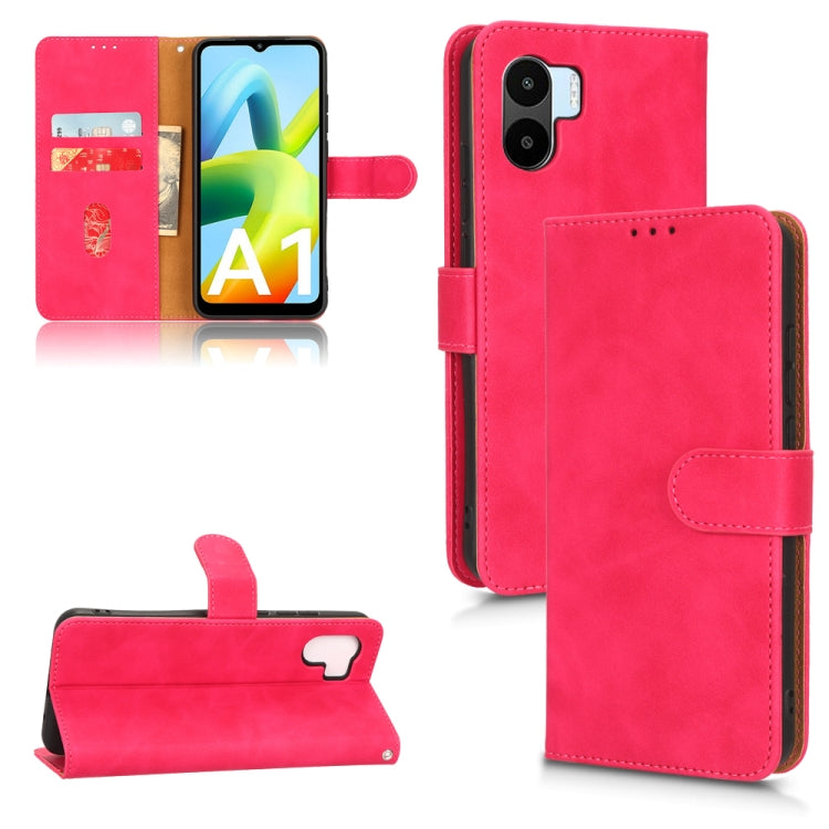 Skin Feel Magnetic Flip Leather Phone Case