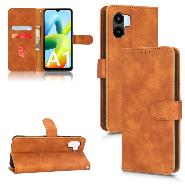 Skin Feel Magnetic Flip Leather Phone Case