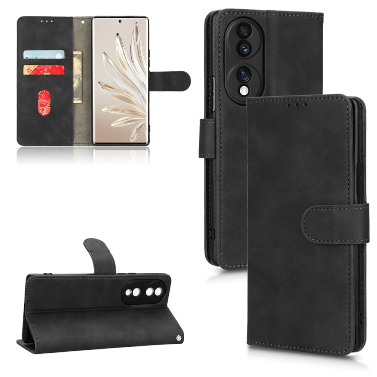 Skin Feel Magnetic Flip Leather Phone Case