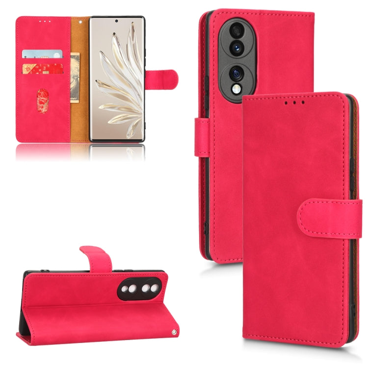 Skin Feel Magnetic Flip Leather Phone Case
