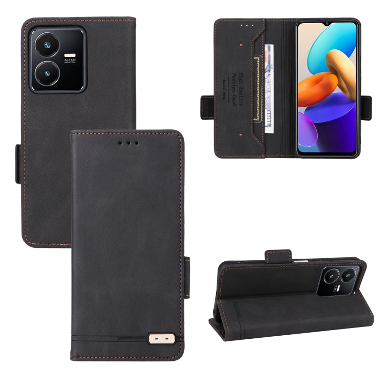 Magnetic Clasp Leather Phone Case, For vivo Y22s / Y35, For Motorola Edge X30 / Edge 30 Pro / Edge+ 2022, For Sharp Aquos Sense 7