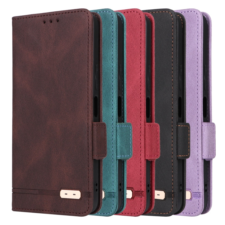 Magnetic Clasp Leather Phone Case, For vivo Y22s / Y35, For Motorola Edge X30 / Edge 30 Pro / Edge+ 2022, For Sharp Aquos Sense 7