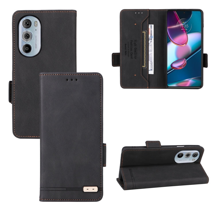 Magnetic Clasp Leather Phone Case, For vivo Y22s / Y35, For Motorola Edge X30 / Edge 30 Pro / Edge+ 2022, For Sharp Aquos Sense 7