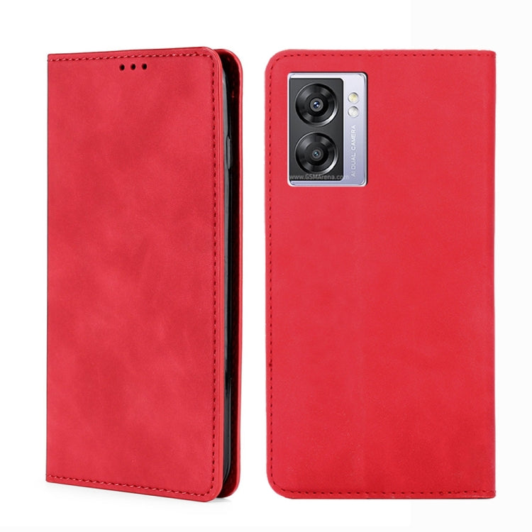 Skin Feel Magnetic Flip Leather Phone Case