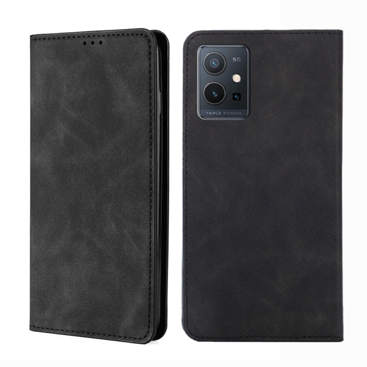 Skin Feel Magnetic Flip Leather Phone Case