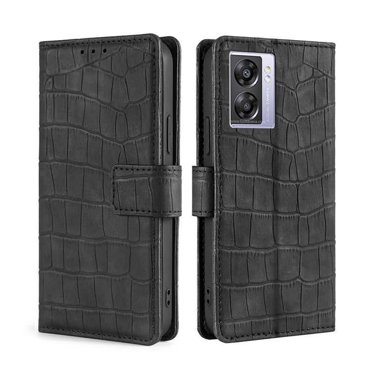 Skin Feel Crocodile Magnetic Clasp Leather Phone Case