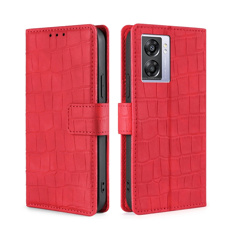 Skin Feel Crocodile Magnetic Clasp Leather Phone Case