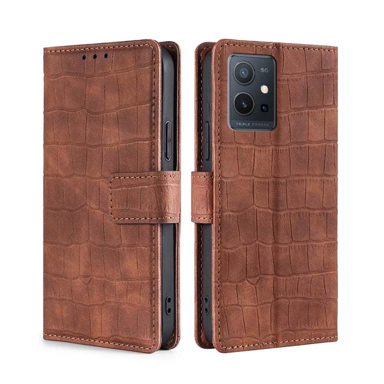 Skin Feel Crocodile Magnetic Clasp Leather Phone Case, For OPPO A57s 4G / A57e 4G, For OPPO K10 5G Global, For vivo Y52t, For OnePlus Nord N20 SE 4G