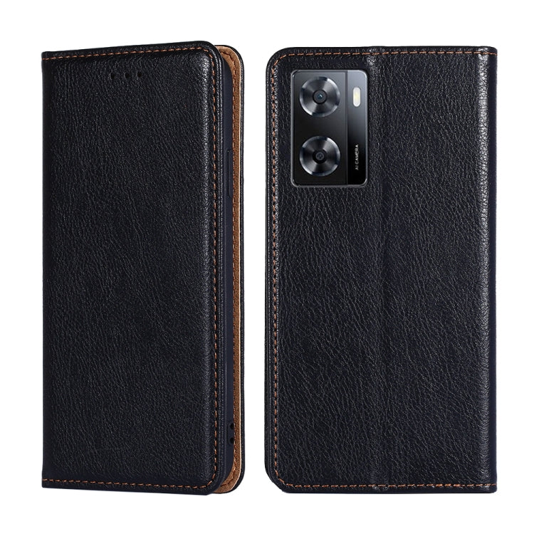 Gloss Oil Solid Color Magnetic Leather Phone Case