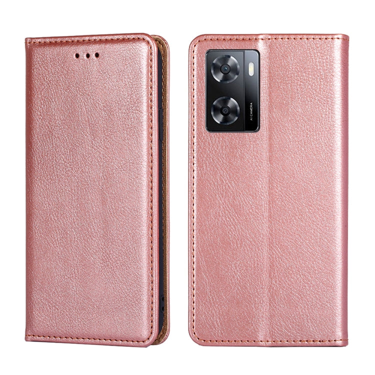 Gloss Oil Solid Color Magnetic Leather Phone Case
