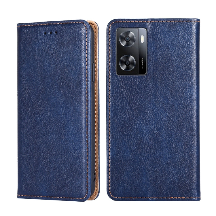 Gloss Oil Solid Color Magnetic Leather Phone Case