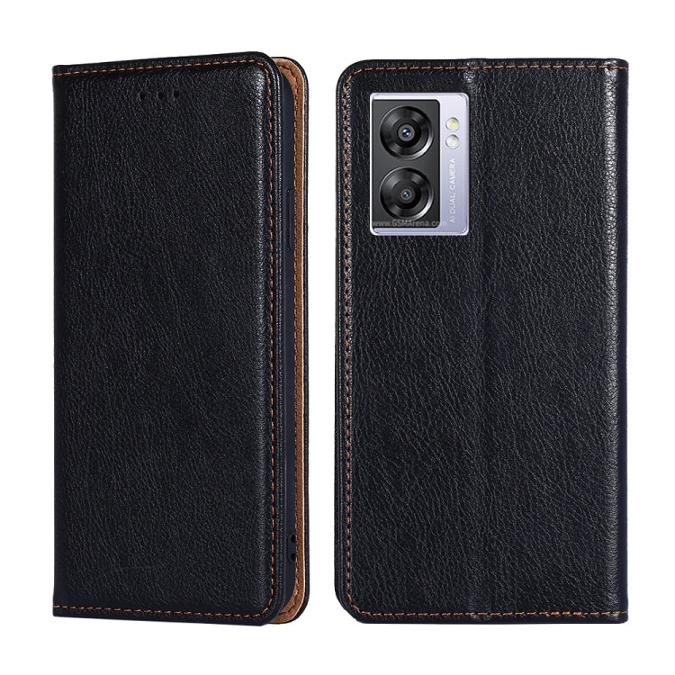 Gloss Oil Solid Color Magnetic Leather Phone Case