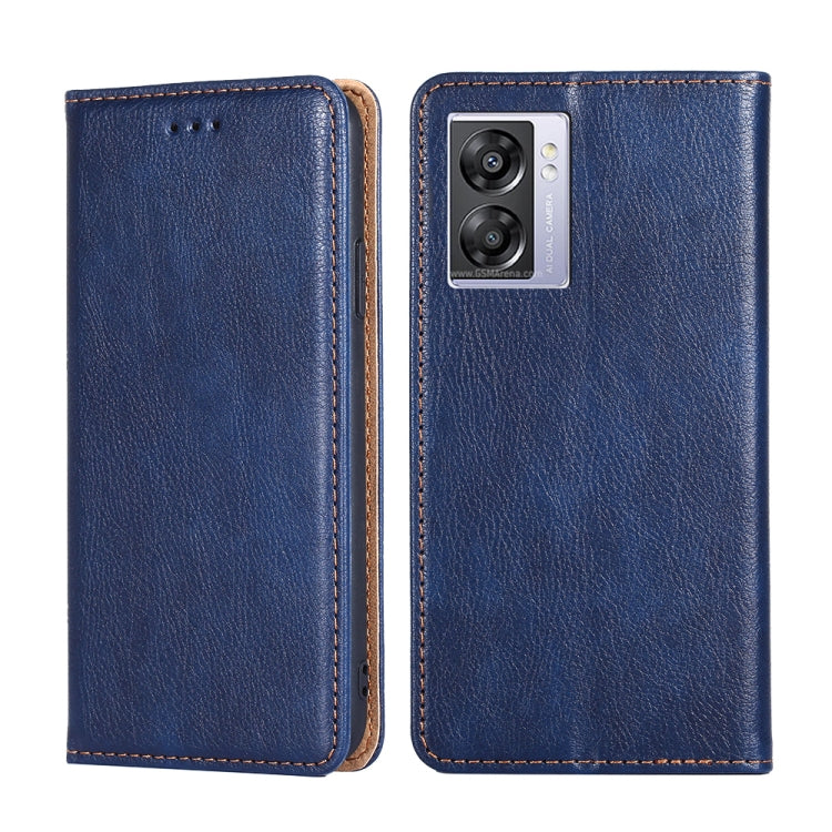 Gloss Oil Solid Color Magnetic Leather Phone Case