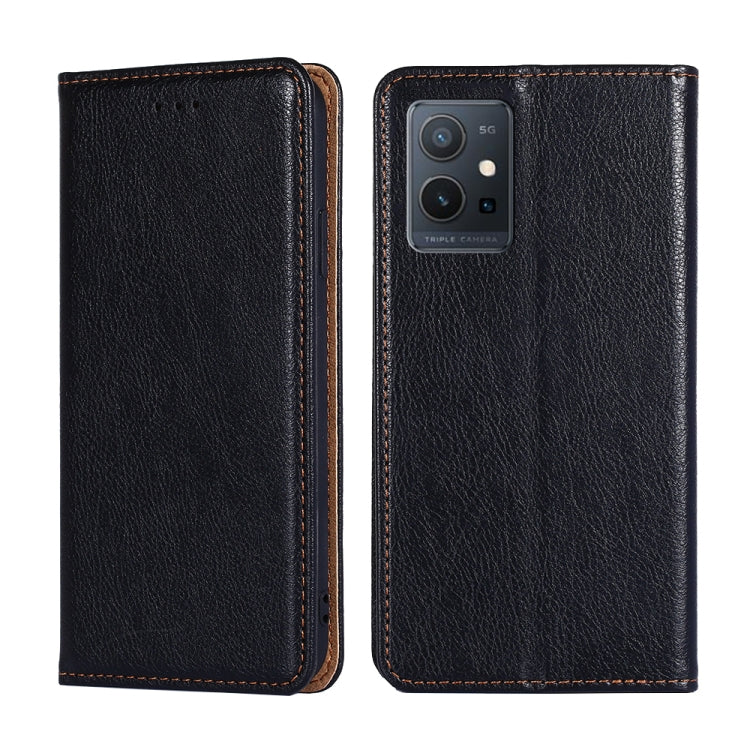 Gloss Oil Solid Color Magnetic Leather Phone Case
