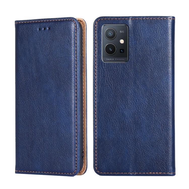 Gloss Oil Solid Color Magnetic Leather Phone Case