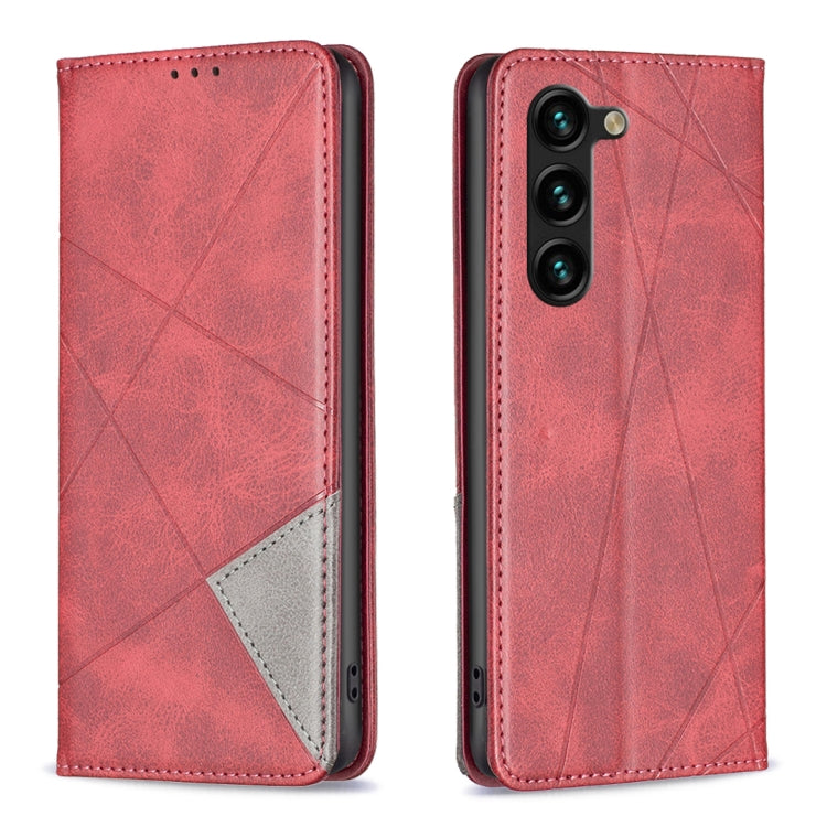 Prismatic Invisible Magnetic Leather Phone Case, For OPPO A17, For Samsung Galaxy A14 5G, For Samsung Galaxy S23+ 5G, For Samsung Galaxy S23 Ultra 5G, For Samsung Galaxy S23 5G