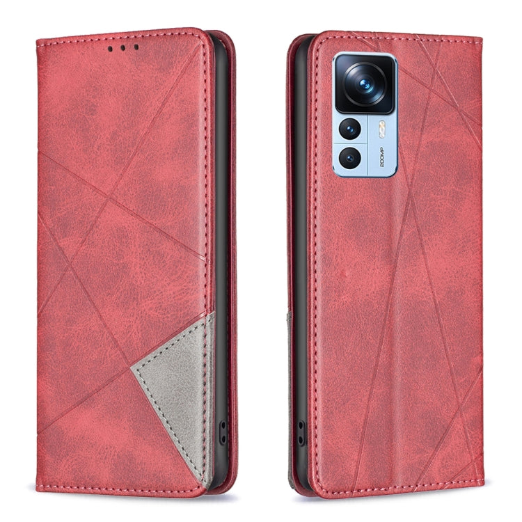 Prismatic Invisible Magnetic Leather Phone Case, For Xiaomi 12T / 12T Pro / Redmi K50 Ultra