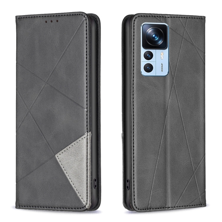 Prismatic Invisible Magnetic Leather Phone Case, For Xiaomi 12T / 12T Pro / Redmi K50 Ultra