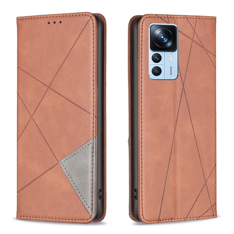 Prismatic Invisible Magnetic Leather Phone Case, For Xiaomi 12T / 12T Pro / Redmi K50 Ultra