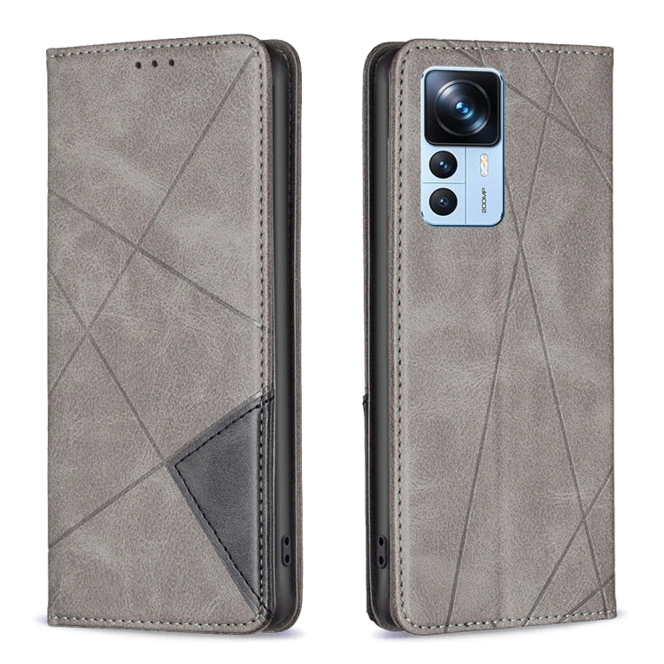 Prismatic Invisible Magnetic Leather Phone Case, For Xiaomi 12T / 12T Pro / Redmi K50 Ultra