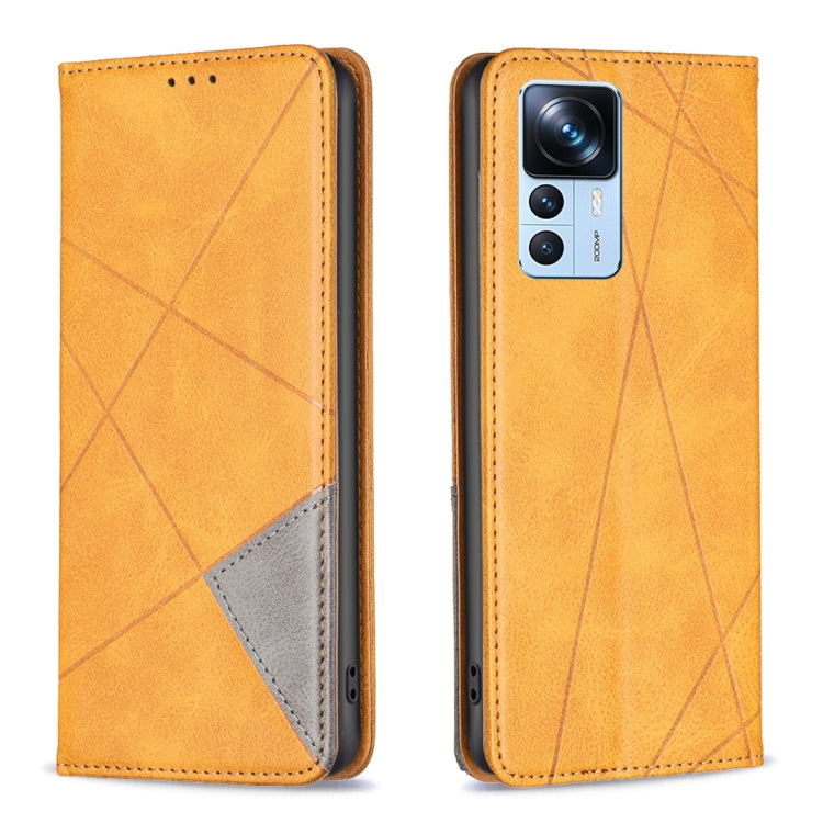 Prismatic Invisible Magnetic Leather Phone Case, For Xiaomi 12T / 12T Pro / Redmi K50 Ultra