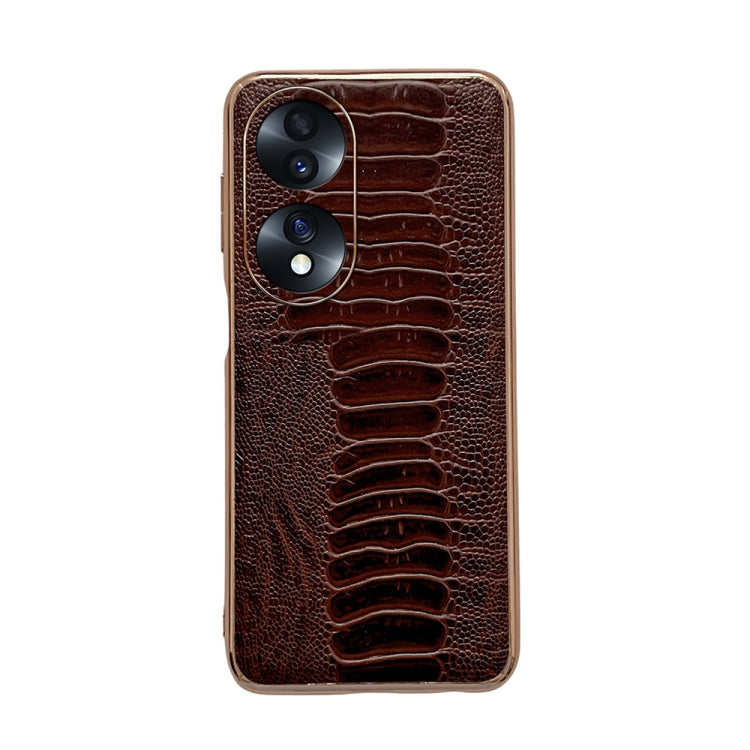 Genuine Leather Weilai Series Nano Plating Phone Case, For Hono 70, For Honor 70 Pro, For Huawei nova 10, For Huawei nova 10 Pro, For vivo S15 5G, For vivo S15 Pro 5G