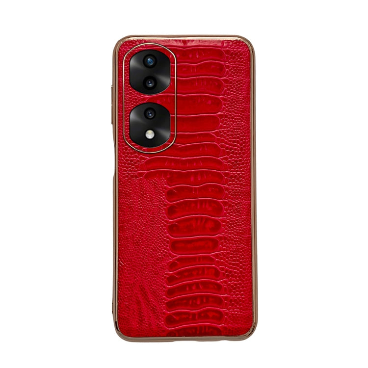 Genuine Leather Weilai Series Nano Plating Phone Case, For Hono 70, For Honor 70 Pro, For Huawei nova 10, For Huawei nova 10 Pro, For vivo S15 5G, For vivo S15 Pro 5G