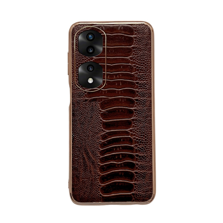 Genuine Leather Weilai Series Nano Plating Phone Case, For Hono 70, For Honor 70 Pro, For Huawei nova 10, For Huawei nova 10 Pro, For vivo S15 5G, For vivo S15 Pro 5G