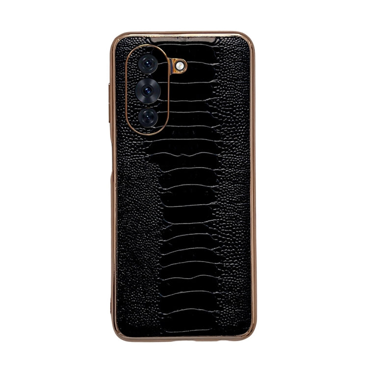 Genuine Leather Weilai Series Nano Plating Phone Case, For Hono 70, For Honor 70 Pro, For Huawei nova 10, For Huawei nova 10 Pro, For vivo S15 5G, For vivo S15 Pro 5G