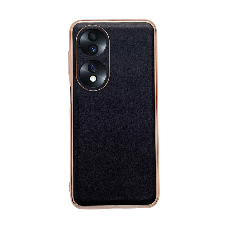 Genuine Leather Xiaoya Series Nano Plating Phone Case, For Hono 70, For Honor 70 Pro, For Huawei nova 10, For Huawei nova 10 Pro, For vivo S15 5G, For vivo S15 Pro 5G