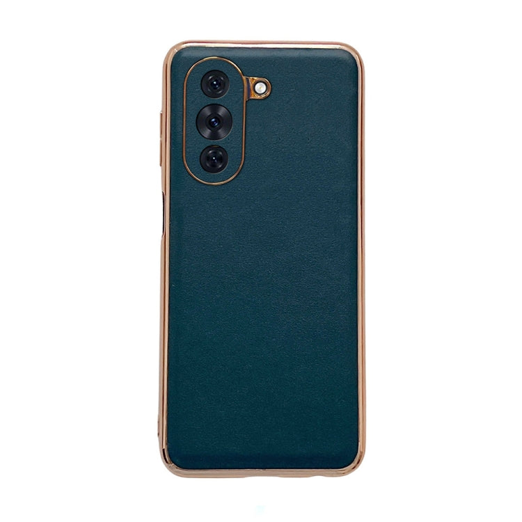 Genuine Leather Xiaoya Series Nano Plating Phone Case, For Hono 70, For Honor 70 Pro, For Huawei nova 10, For Huawei nova 10 Pro, For vivo S15 5G, For vivo S15 Pro 5G