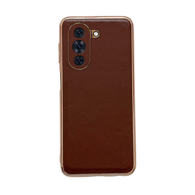 Genuine Leather Xiaoya Series Nano Plating Phone Case, For Hono 70, For Honor 70 Pro, For Huawei nova 10, For Huawei nova 10 Pro, For vivo S15 5G, For vivo S15 Pro 5G