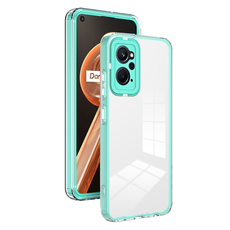 3 in 1 Clear TPU Color PC Frame Phone Case, For Realme 9i / OPPO A36 / A76 / A96 4G, For Realme C35, For OPPO Reno8 5G, For vivo Y16, For vivo Y21 / Y33S / Y21S / T1X 4G, For vivo Y35 4G 2022 Global / Y22 4G