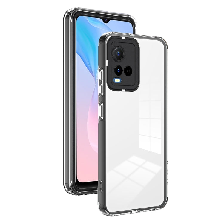 3 in 1 Clear TPU Color PC Frame Phone Case, For Realme 9i / OPPO A36 / A76 / A96 4G, For Realme C35, For OPPO Reno8 5G, For vivo Y16, For vivo Y21 / Y33S / Y21S / T1X 4G, For vivo Y35 4G 2022 Global / Y22 4G