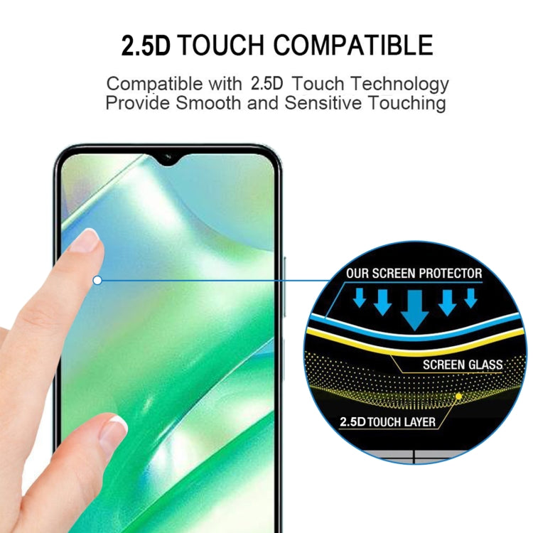 Full Glue Full Cover Screen Protector Tempered Glass Film, For Realme 10 (1 PC), For Realme 10 5G (1 PC)