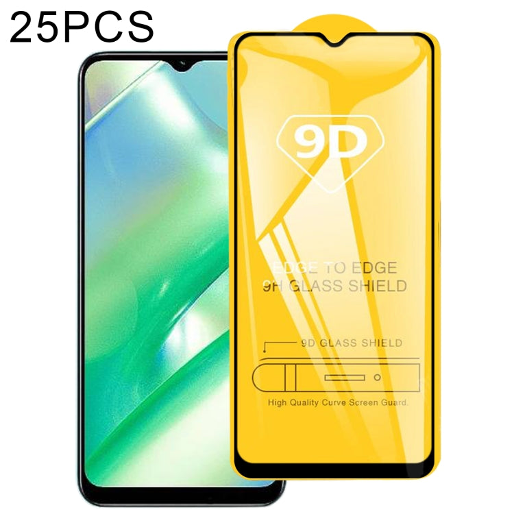 25pcs 9D Full Glue Full Screen Tempered Glass Film, For Realme 10 (25 PCS), For Realme 10 5G (25 PCS)