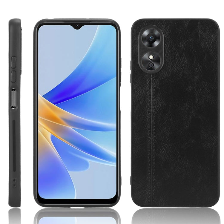 Sewing Cow Pattern Skin PC + PU + TPU Phone Case, For OPPO A17, For Honor X8 5G/X6 5G/Play6C, For Samsung Galaxy A04 4G, For Xiaomi Poco M4 5G, For Xiaomi Poco M5 4G