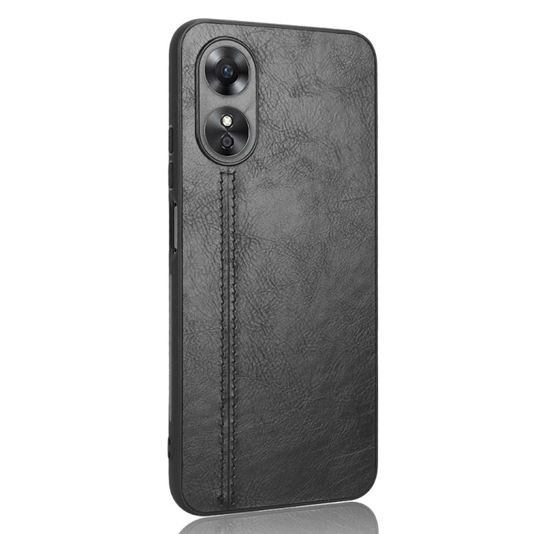 Sewing Cow Pattern Skin PC + PU + TPU Phone Case, For OPPO A17, For Honor X8 5G/X6 5G/Play6C, For Samsung Galaxy A04 4G, For Xiaomi Poco M4 5G, For Xiaomi Poco M5 4G