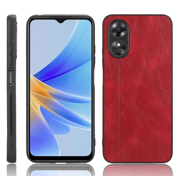 Sewing Cow Pattern Skin PC + PU + TPU Phone Case, For OPPO A17, For Honor X8 5G/X6 5G/Play6C, For Samsung Galaxy A04 4G, For Xiaomi Poco M4 5G, For Xiaomi Poco M5 4G