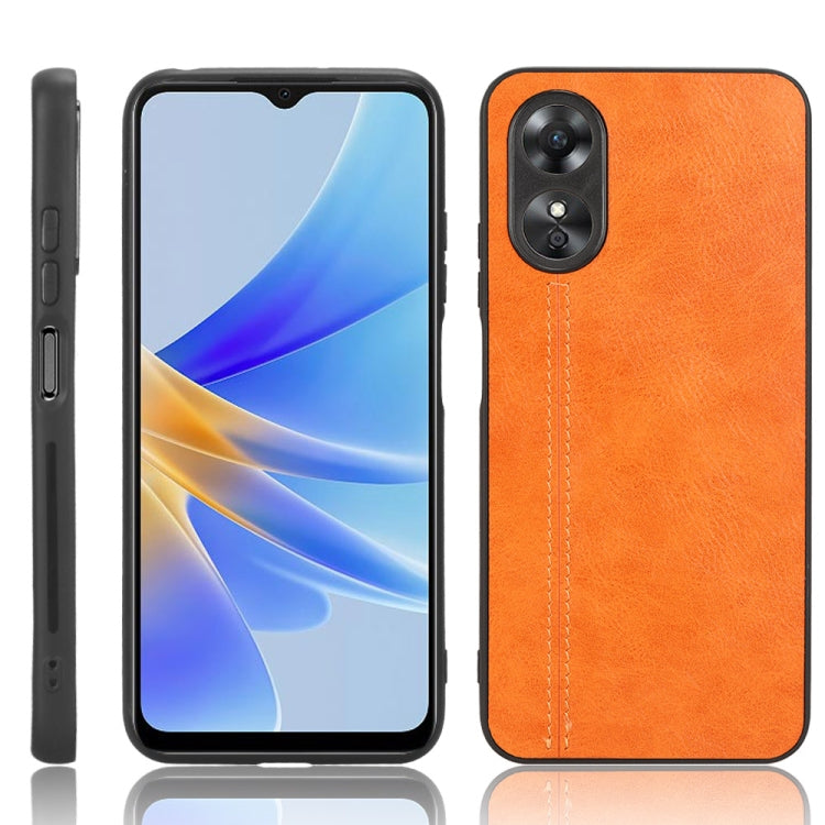 Sewing Cow Pattern Skin PC + PU + TPU Phone Case, For OPPO A17, For Honor X8 5G/X6 5G/Play6C, For Samsung Galaxy A04 4G, For Xiaomi Poco M4 5G, For Xiaomi Poco M5 4G