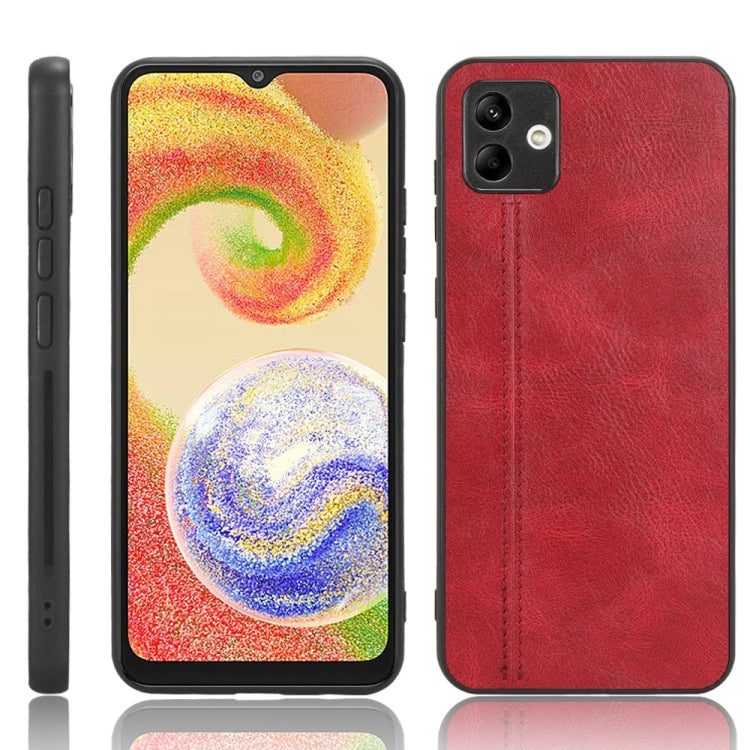 Sewing Cow Pattern Skin PC + PU + TPU Phone Case, For OPPO A17, For Xiaomi Redmi A1, For Honor X8 5G/X6 5G/Play6C, For Samsung Galaxy A04 4G, For Xiaomi Poco M4 5G, For Xiaomi Poco M5 4G