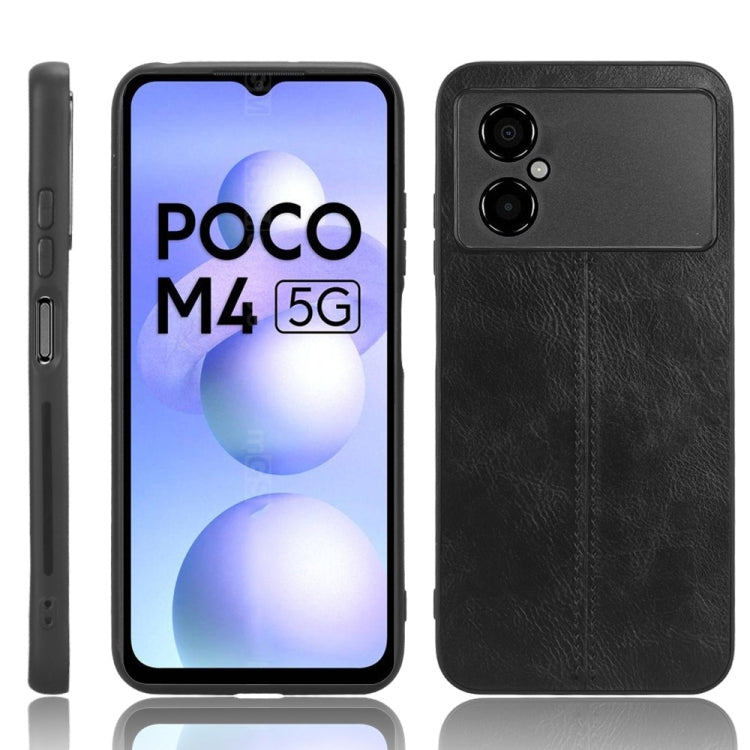 Sewing Cow Pattern Skin PC + PU + TPU Phone Case, For OPPO A17, For Xiaomi Redmi A1, For Honor X8 5G/X6 5G/Play6C, For Samsung Galaxy A04 4G, For Xiaomi Poco M4 5G, For Xiaomi Poco M5 4G