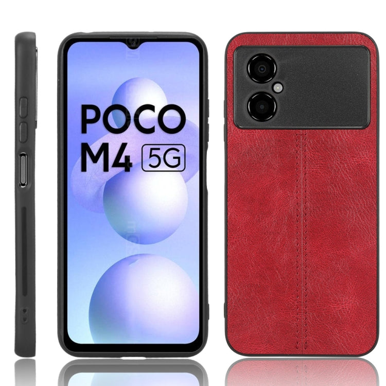 Sewing Cow Pattern Skin PC + PU + TPU Phone Case, For OPPO A17, For Honor X8 5G/X6 5G/Play6C, For Samsung Galaxy A04 4G, For Xiaomi Poco M4 5G, For Xiaomi Poco M5 4G